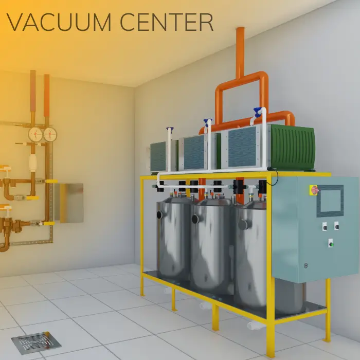 Vacuum Plumbing Waste Center